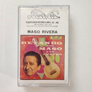 Maso Rivera Cassette Tape "Rezando Con Maso Y Su Cuatro" MVC-116 Puerto Rico Rec